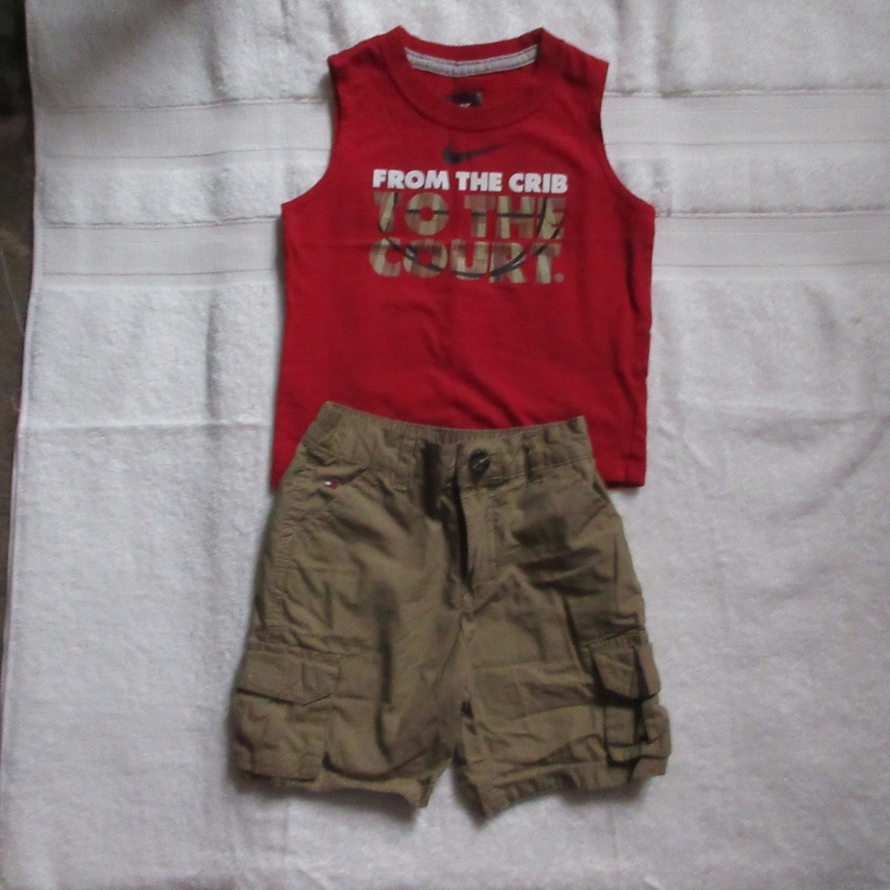 Tommy Hilfiger Red Graphic Kids Tank Top